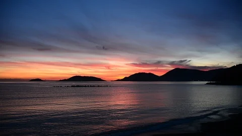 The sound of sunset Stock Footage 100718894