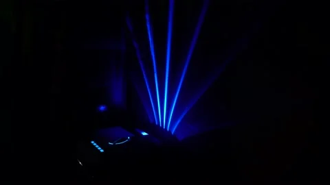A sound system illuminating different colors Stock Footage 146675760