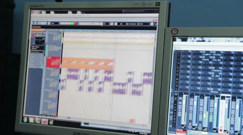 Sound Technician In The Studio Stock Footage 35509436