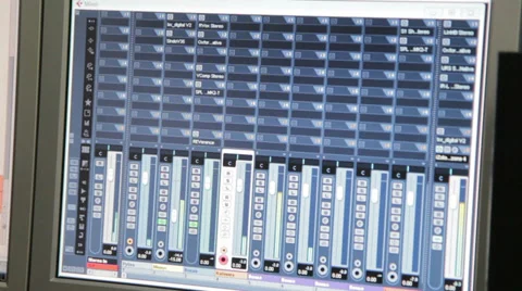 Sound Technician In The Studio Stock Footage 35509678