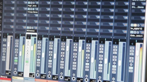 Sound Technician In The Studio Stock Footage 35509778