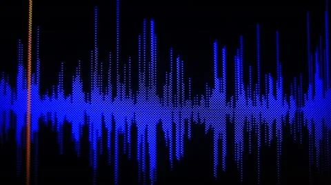 Sound track visualization on computer screen Stock Footage 59151725