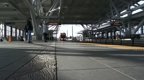 Sound Transit Stop Stock Footage 10803267