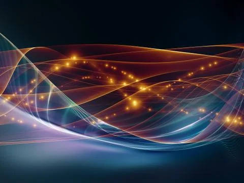 Sound visualization Illustrazione stock