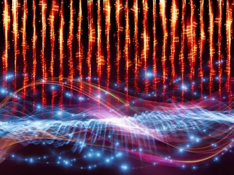 Sound visualization Stock Illustration