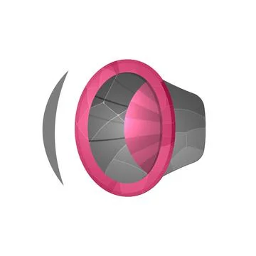 Sound volume button. Gaming elements isolated on white background. Design for イラスト素材