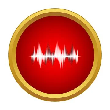 Sound wave audio equalizer icon creating music beats Stockillustratie