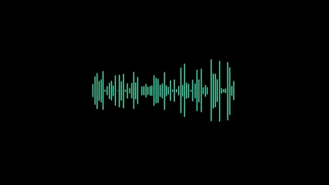 Sound wave audio spectrum animation background. 库存影片 336619018