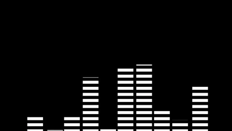 Sound wave audio spectrum animation background. Stock Footage 336619022