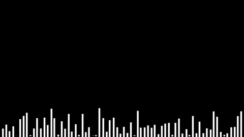 Sound wave audio spectrum animation background. 库存影片 336619113