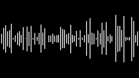 Sound wave audio spectrum animation background. 库存影片 336619123