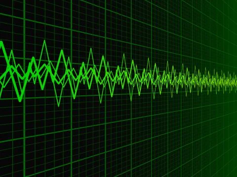 Sound wave background Illustrazione stock