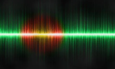 Sound wave background Stock Illustration