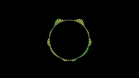 Sound wave circle equalizer, audio bar, spectrum form white video footage Stock Footage 311587719