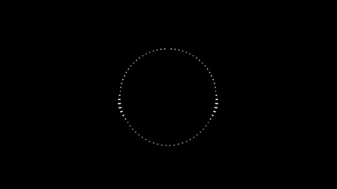 Sound wave circle equalizer, audio bar, spectrum form white video footage Stock Footage 311587736