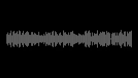 Sound wave circle equalizer, audio bar, spectrum form white video footage Stock Footage 311587936