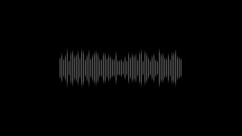 Sound wave circle equalizer, audio bar, spectrum form white video footage Stock Footage 311588064