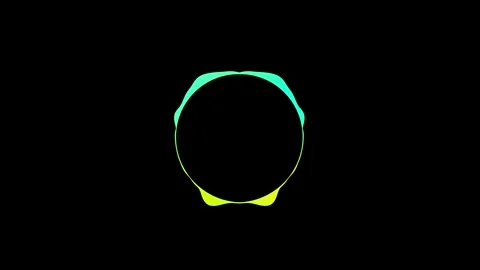 Sound wave circle equalizer, audio bar, spectrum form white video footage Stock Footage 311588091