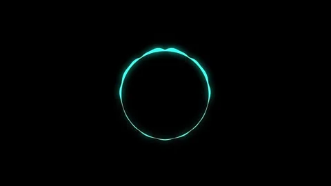 Sound wave circle equalizer, audio bar, spectrum form white video footage Stock Footage 311588097