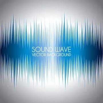 Sound wave design over gray background vector illustration Stockillustratie