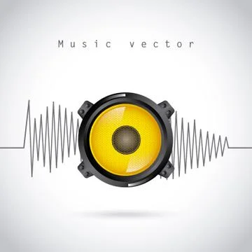 Sound wave design over gray background vector illustration 스톡 일러스트