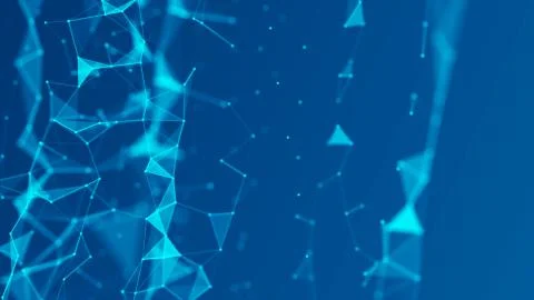 Sound wave element. Blockchain technology background. Big data digital blue b Illustrazione stock