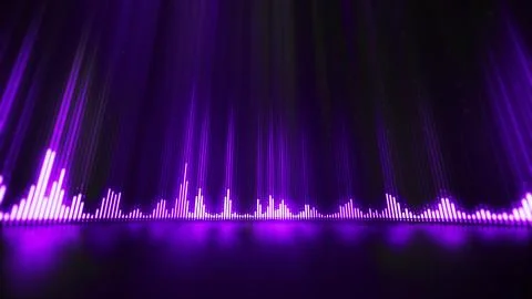 Sound wave equalizer abstract background Stock Illustration