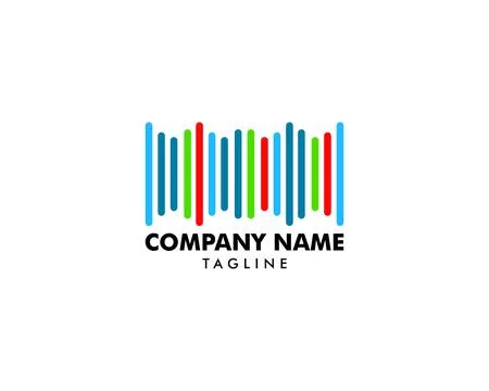 Sound Wave Equalizer Audio Logo Vector Icon Stock Illustration