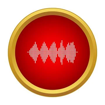 Sound wave equalizer displaying audio frequency levels Stock-Illustration