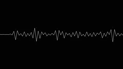 Sound wave equalizer isolated on black background. Stock Footage 148385909