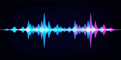 Sound wave equalizer. Modern audio spectrum. Abstract digital wave. Vector 스톡 일러스트