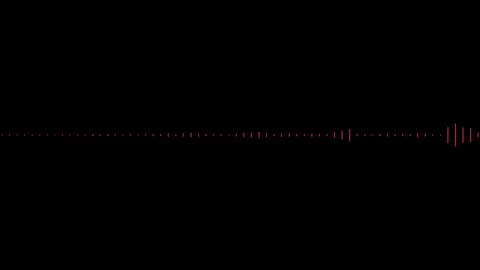 Sound wave equalizer Simple Audio Waveform echo audio waveform spectrum Stock Footage 278299792