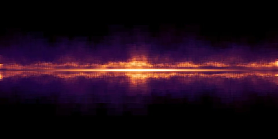 Sound wave equalizer sound effect DJ 3D illustration Stock Illustration