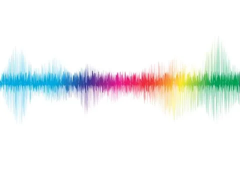 Sound wave, Equalizer, spectrum glowing musical, light neon digital technology Stock Illustration