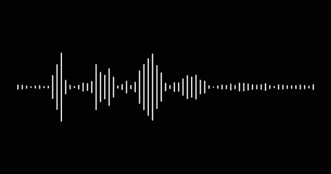 Sound wave form Audio. wave, audio spectrum simulation Stock Footage