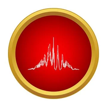 Sound wave frequency equalizer measuring audio amplitude Stock Illustration