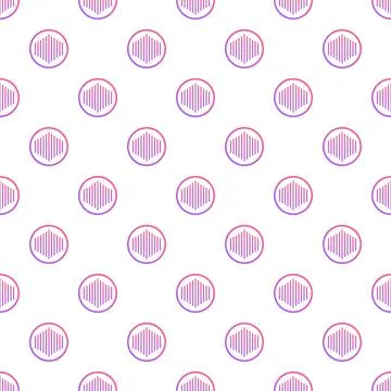 Sound wave frequency equalizer seamless geometric pattern Illustrazione stock