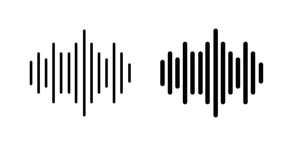 Sound wave icon vector design illustrations Stock Illustration