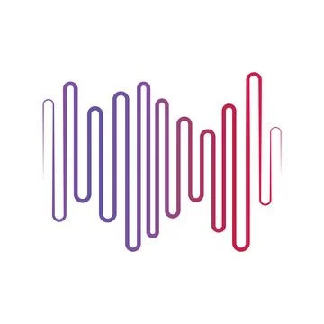 Sound wave icon vector Stock Illustration