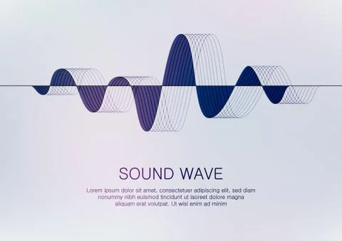Sound wave Illustrazione stock