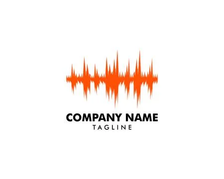 Sound wave illustration logo vector icon template Stock Illustration