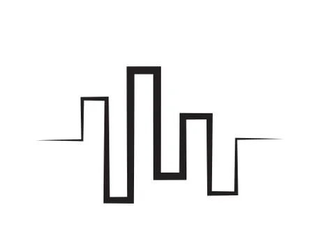 Sound wave ilustration logo vector icon template Stock Illustration