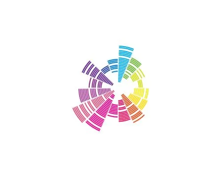 Sound wave ilustration logo vector icon Stock Illustration