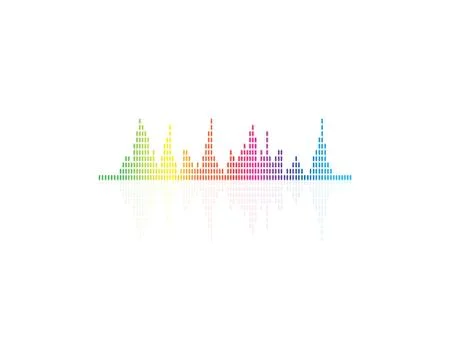Sound wave ilustration logo vector icon Stock Illustration