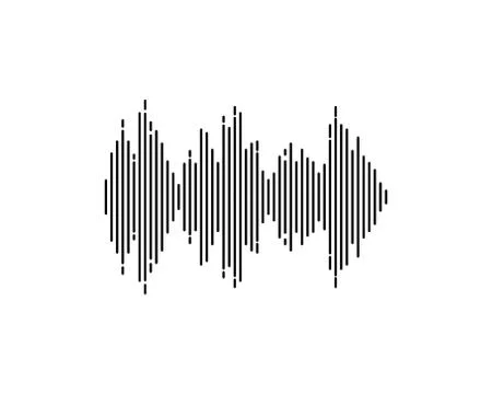 Sound wave ilustration logo vector icon Stock Illustration
