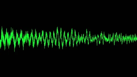 Sound wave image. Pulse of the voice. Stock Footage 135315815
