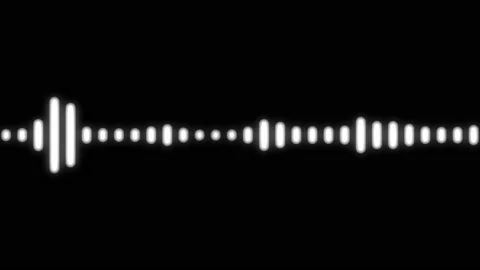 Sound wave isolated on black background. | Stock Video | Pond5