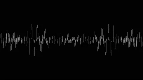 Sound wave isolated on black background. | Stock Video | Pond5