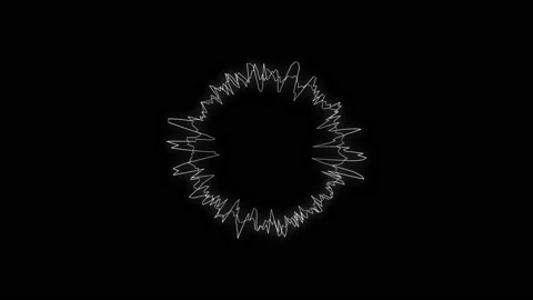 Sound wave isolated on black background. | Stock Video | Pond5
