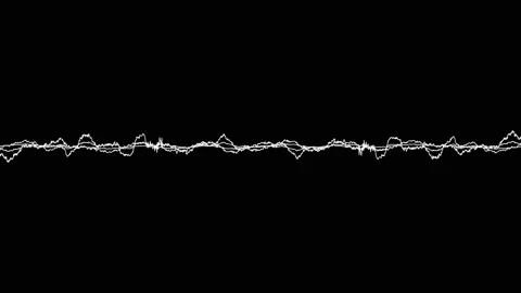 Sound wave isolated on black background. | Stock Video | Pond5
